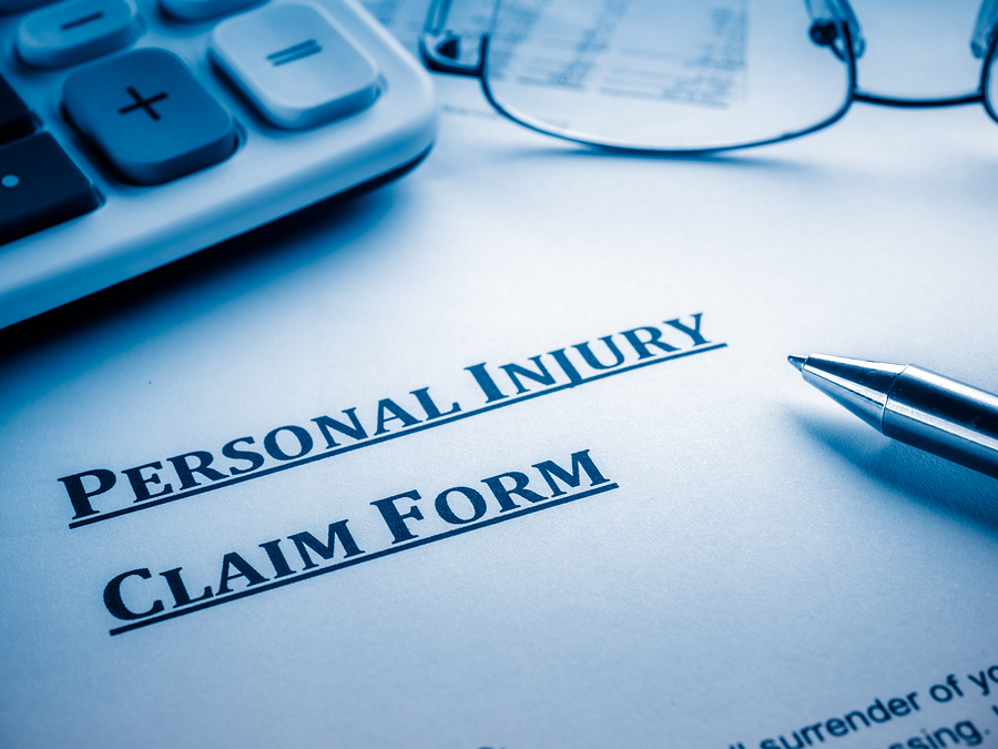 an image of an injury claim form
