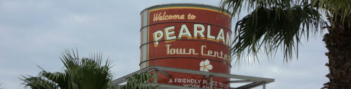Pearland town sign