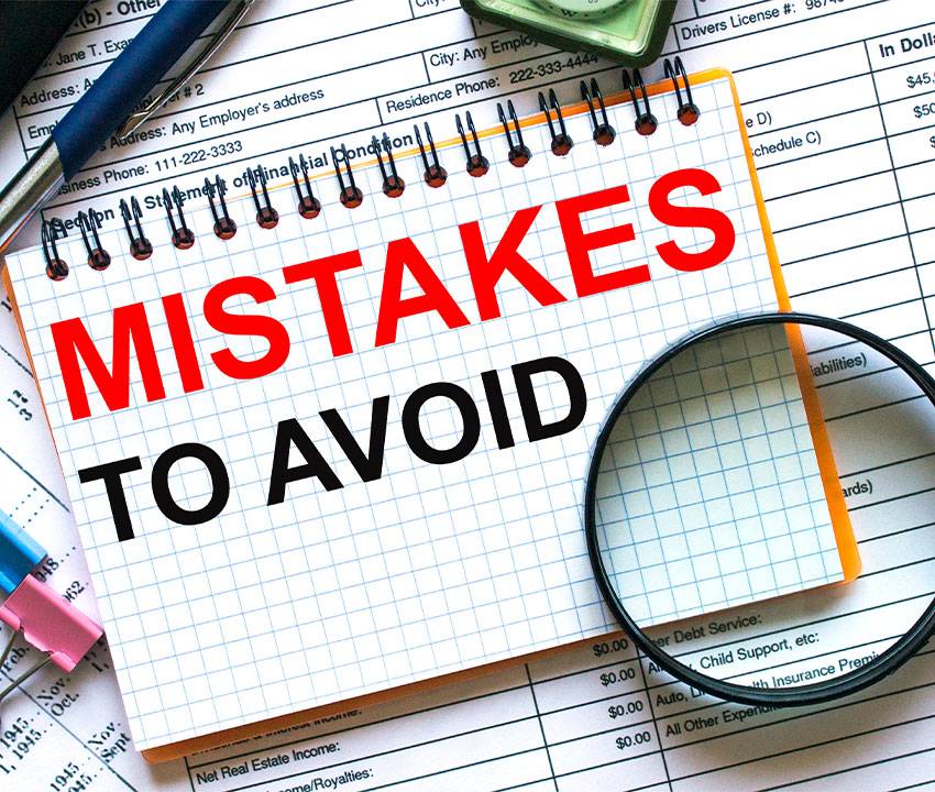 Business Mistakes and Risk Management Concept