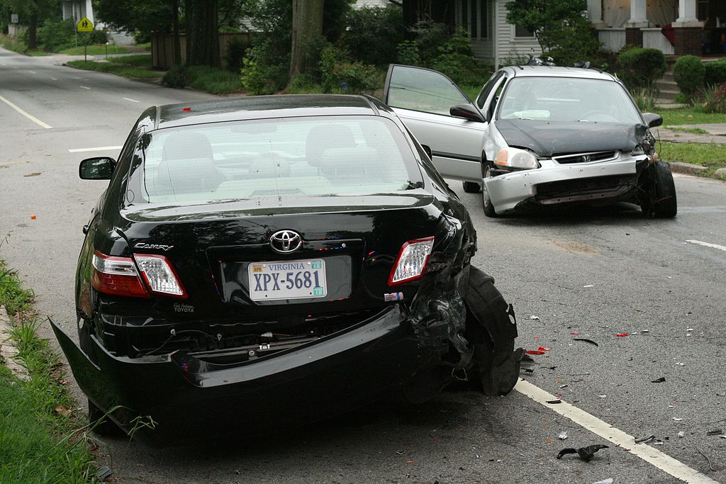 recent car accident on the street