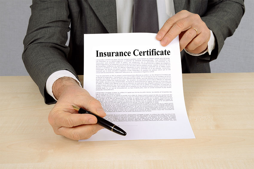 Certificate of Insurance Request