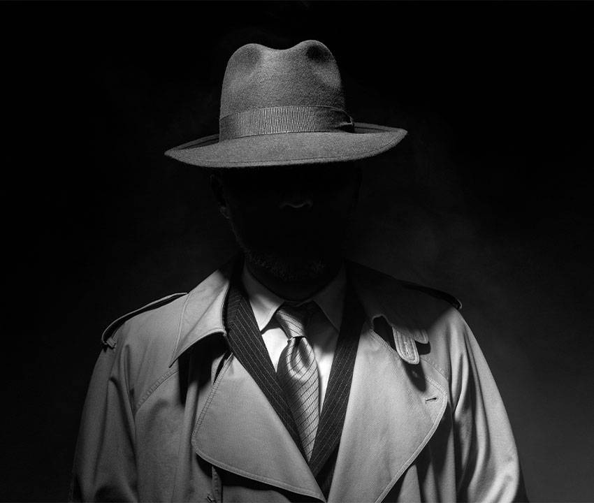 Secret Agent in a Dark Trench Coat