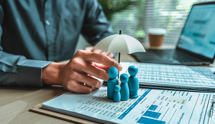 Business insurance coverage and family protection