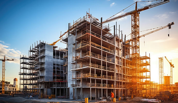 Commercial project under construction