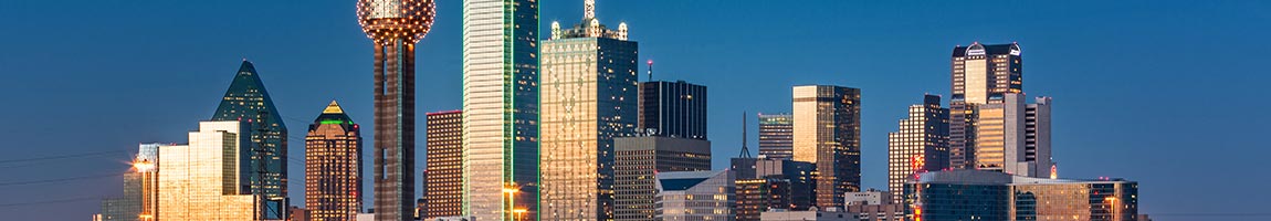 The skyline of Dallas, Texas