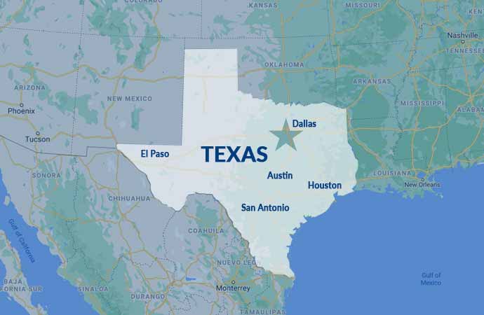 Quote Texas Insurance Service Area Map